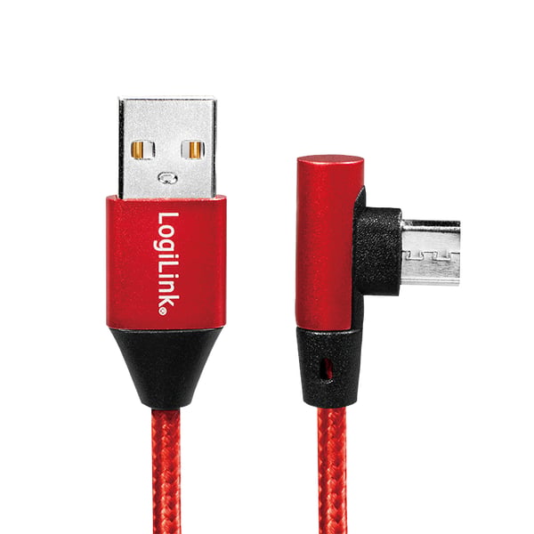 LogiLink CU0149 USB-kabel USB 2.0 0,3 m USB A Micro-USB B 0,48 Gbit/sek. Rød