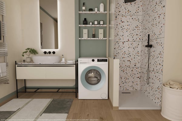 Candy GD 48SE6-S vaskemaskine Front-læsning 8 kg 1351 rpm Hvid
