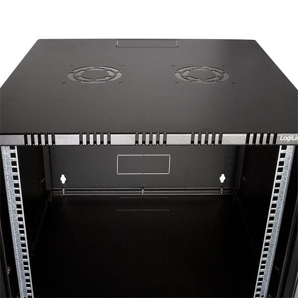 LogiLink W06B54B stativ 6U Vægmonteret stativ Sort