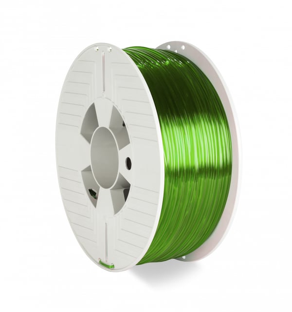 Verbatim 55065 3D print materiale Polyethylenterephthalatglycol (PETG) Grøn, Transparent 1 kg