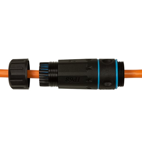 LogiLink NP0082 kabelforskruning Sort Nylon 1 stk