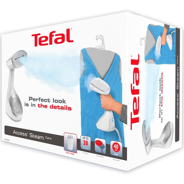 Tefal Access Steam Care DT9130 Håndholdt beklædningsdamper 0,2 L 1600 W Sølv, Hvid