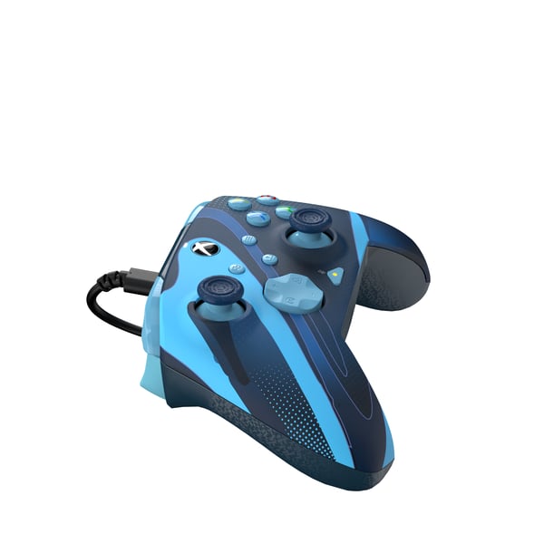 PDP REMATCH GLOW Advanced Blå USB Spelplatta Analog / Digital PC, Xbox One, Xbox Series S, Xbox Series X