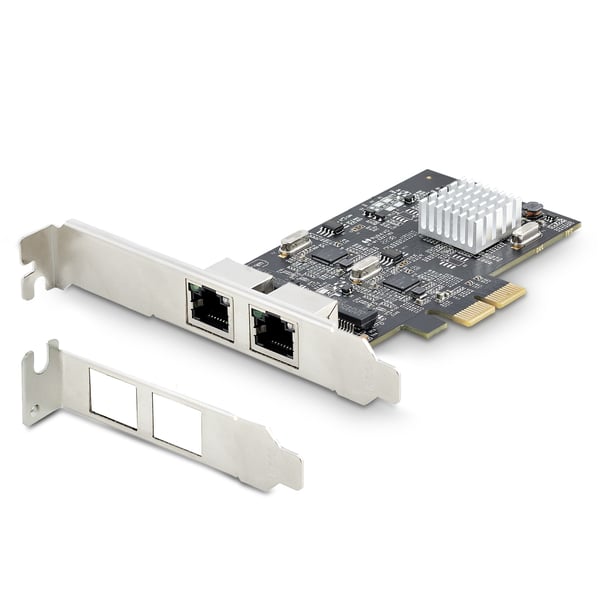 StarTech.com 2-Port 2.5Gbps NBASE-T PCIe Nätverkskort, Intel I225-V, Dual-Port Datornätverkskort