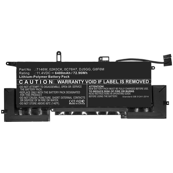 CoreParts MBXDE-BA0204 laptop reservedel Batteri