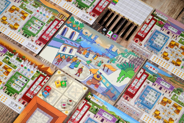 Asmodee 7 Wonders Dice 7 Wonders Dice Brætspil Strategi