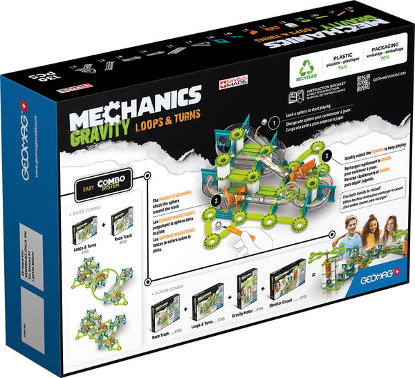Geomag Mechanics Gravity RE Loops & Turns Neodymmagnetleksak