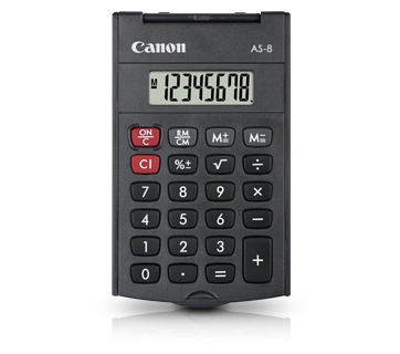 Canon AS-8 regnemaskine Lomme Skærm Grå