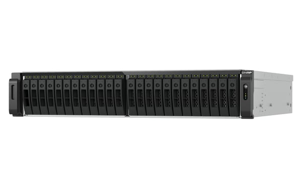 QNAP TS-H3077AFU-R7-64G NAS & lagringsserver Stativ (2U) AMD Ryzen™ 5 64 GB DDR5 0 TB QuTS hero Sort, Metallic