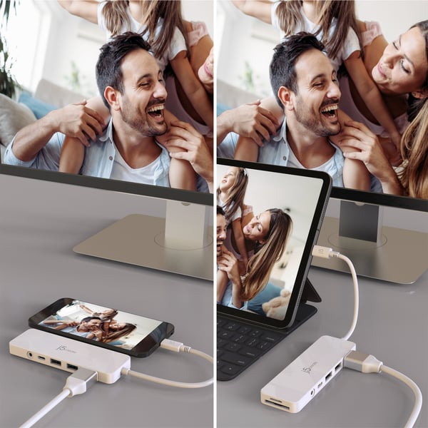 j5create JCD373-N USB-C® lättviktig multiadapter