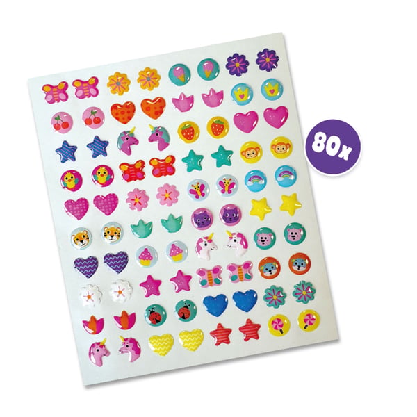 SES Creative Stick on earrings lasten tarra