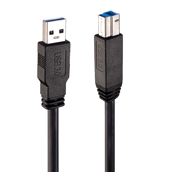 Lindy 43098 USB-kabel USB 3.2 Gen 1 (3.1 Gen 1) 10 m USB A USB B 5 Gbit/sek. Sort
