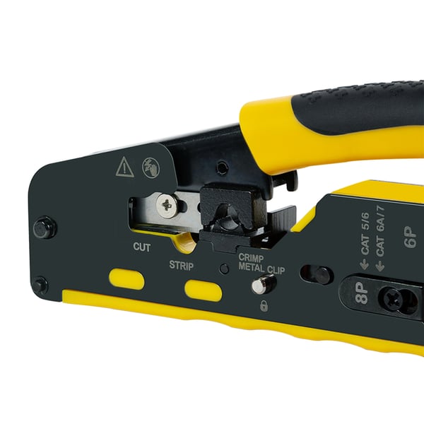 LogiLink WZ0060 kabelklipper Krympeværktøj Sort, Gul