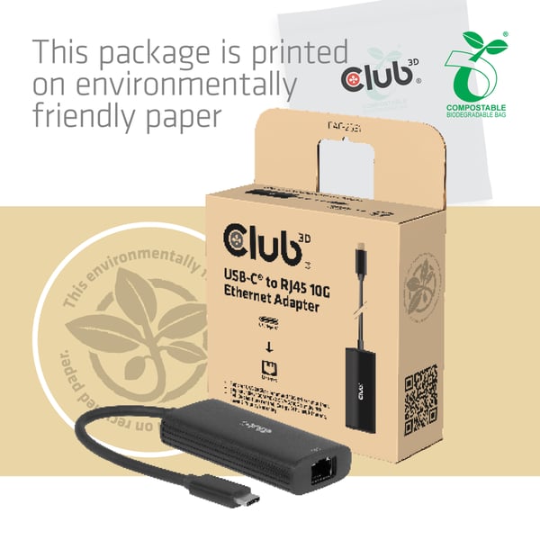 CLUB3D CAC-2531 kannettavien tietokoneiden telakka ja porttitoistin Langallinen USB 3.2 Gen 1 (3.1 Gen 1) Type-C Musta