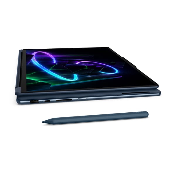 Lenovo Yoga 9 2-in-1 16N1X11 Copilot+ PC NVIDIA RTX Spark N1X Hybrid (2-i-1) 40,6 cm (16") Berøringsskærm 2.8K 32 GB LPDDR5x-SDRAM 1 TB SSD Wi-Fi 7 (802.11be) Windows 11 Home Blå Fransk