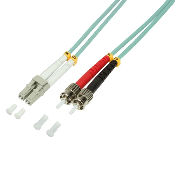 LogiLink 2m LC-ST InfiniBand och fiberoptisk kabel Blå