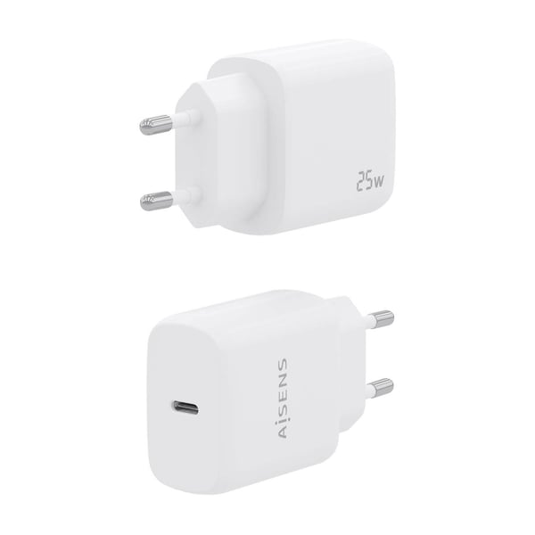 AISENS A110-0756 oplader til mobil enhed Universel Hvid Vekselstrøm Hurtig opladning Indendørs