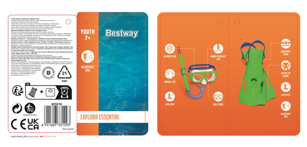 Bestway 25019 / 23 simpaket Blandade färger Barn