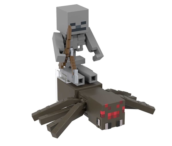Minecraft 3.25' CORE FIGURE 2-PACK Skeleton Spider Jockey
