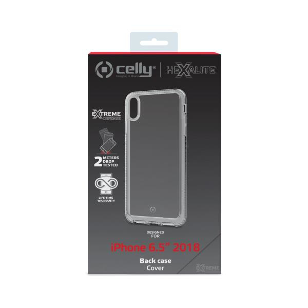 Celly Hexalite mobiltelefon etui 16,5 cm (6.5") Cover Transparent