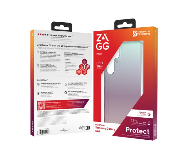 ZAGG Cases Milan Samsung Galaxy S24 Iridescent