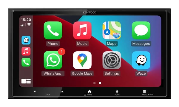 Kenwood DMX7525DABS bil media receiver Sort Wi-Fi 200 W Bluetooth