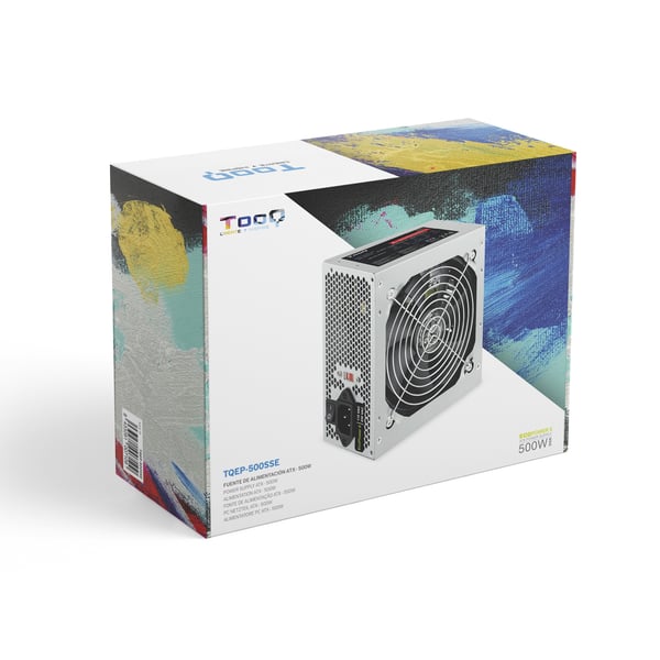 TooQ TQEP-500SSE strömförsörjningsenheter 500 W 24-pin ATX ATX Silver