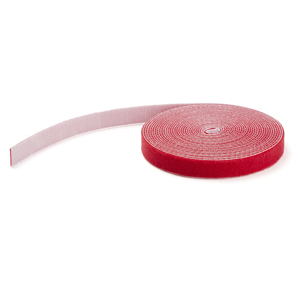 StarTech.com HKLP25RD kabelsamler Krog og løkke kabelbinder Nylon Rød 1 stk