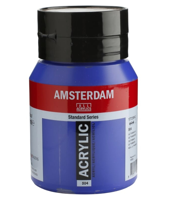 Amsterdam Standard akrylmaling 500 ml Blå Flaske
