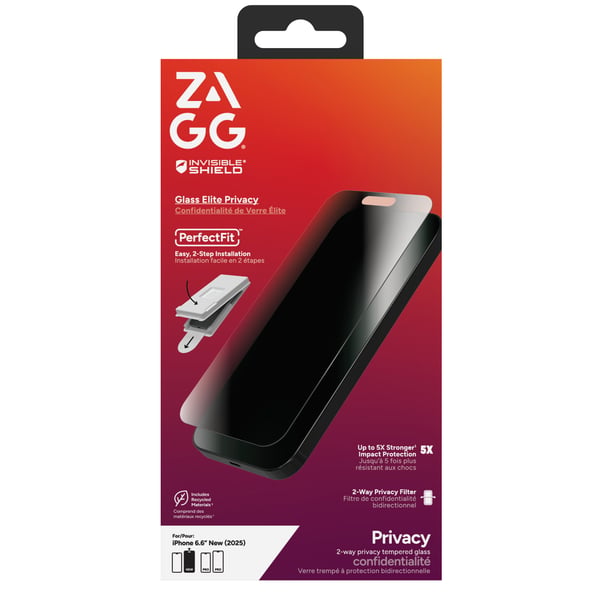 InvisibleShield Glass Elite Privacy Skærmfilter Apple 1 stk