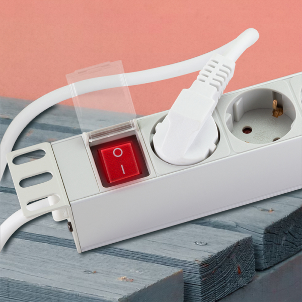 LogiLink PDU9C04 overspændingsbeskytter Lys grå 9 AC stikkontakt(er) 230 V 2 m