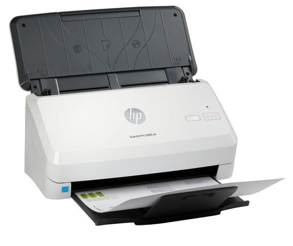 HP ScanJet Pro 3000 s4 Skanner med papir-tilførsel 600 x 600 dpi A4 Sort, Hvid