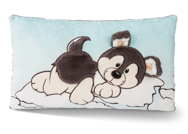 NICI Kissen Husky Swante baby pude Grå, Turkis