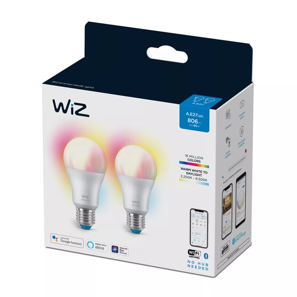 WiZ Pære 8 W (svarende til 60 W) A60 E27 x2