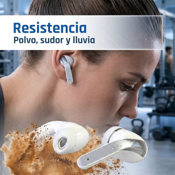 iggual True Sound Kuulokkeet True Wireless Stereo (TWS) In-ear Puhelut/Musiikki Bluetooth Valkoinen