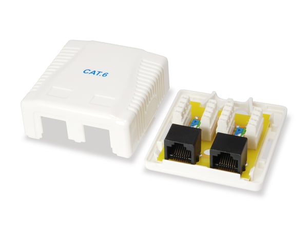 Equip 235214 uttagboxar RJ-45 Vit