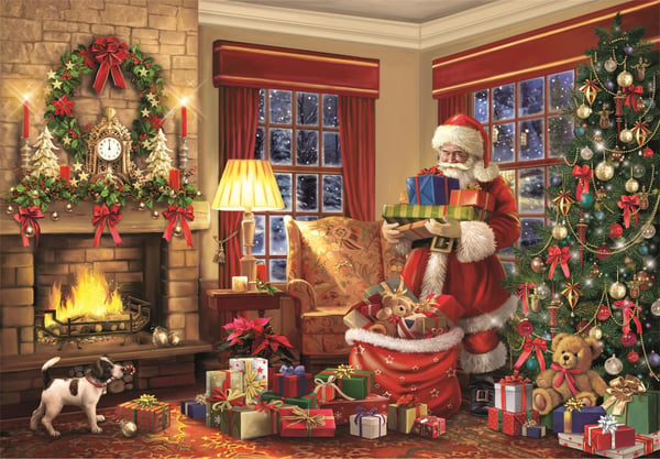 Clementoni 1000 pcs Santa's Visit Compact