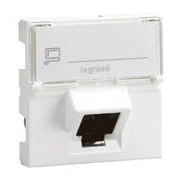 Legrand 076501 pistorasia RJ-45 Valkoinen