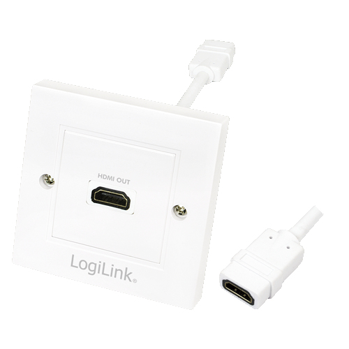 LogiLink AH0014 HDMI-kabel HDMI Type A (Standard) Hvid LogiLink AH0014 HDMI-kabel HDMI Type A (Standard) Hvid