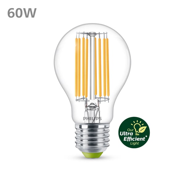 Philips Filamentljuskälla klar 60 W A60 E27