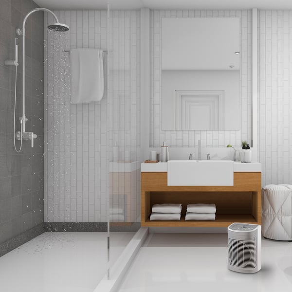 Rowenta Instant Comfort SO6520 Indendørs Grå 2400 W Blæser med elektrisk områdevarmer