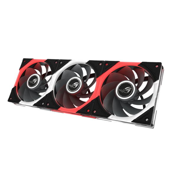 ASUS ROG Eurux GR120 ARGB Reverse Fan - Triple Pack Datorväska 12 cm Svart, Vit 3 styck