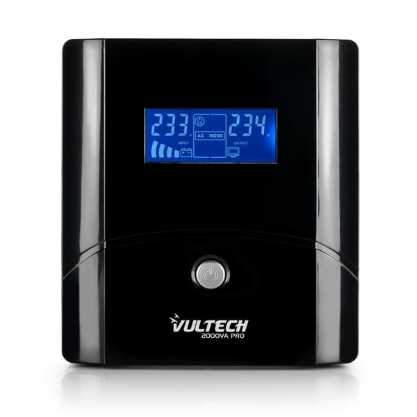 Vultech UPS2000VA-PRO UPS-enhed Interaktivt indgangsstik 2 kVA 1025 W 4 AC stikkontakt(er)