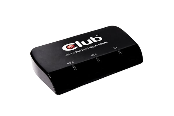 CLUB3D SenseVision USB3.0 to DVI-I & HDMI Graphics Adapter USB grafisk adapter Sort