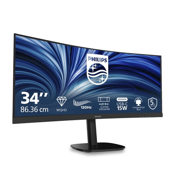 Philips 34B2N3500C/00 tietokoneen litteä näyttö 86,4 cm (34") 3440 x 1440 pikseliä