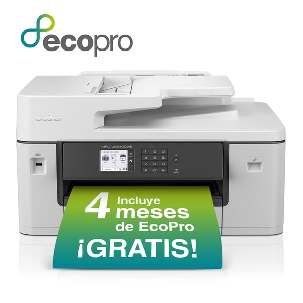 Brother MFCJ6540DWERE1 Färgbläckstråle multifunktionsskrivare A3-skrivare, skanner, kopiator, fax ADF, duplex, LAN, USB, WL EcoPro (MFCJ6540DWERE1)