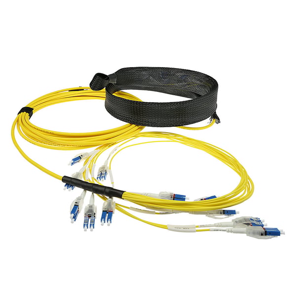 ACT DC5565 InfiniBand och fiberoptisk kabel 100 m LC Gul