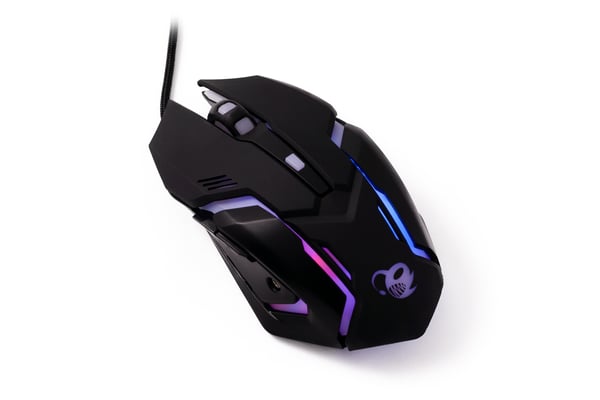 Deep Gaming DG-KTRAA-10 tastatur Mus inkluderet Spil USB QWERTY Spansk Sort