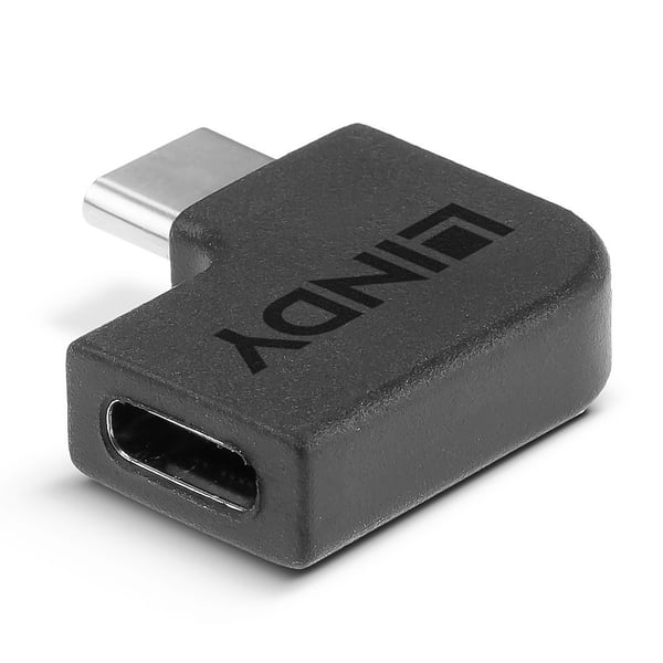 Lindy 41894 kabelomvandlare (hane/hona) USB 3.2 Type C Svart