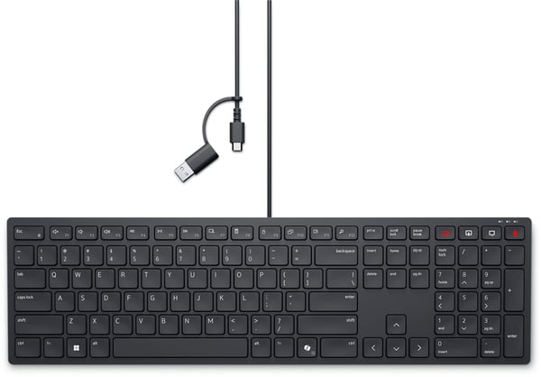 DELL KB525C tastatur Kontor USB QWERTY US International Sort